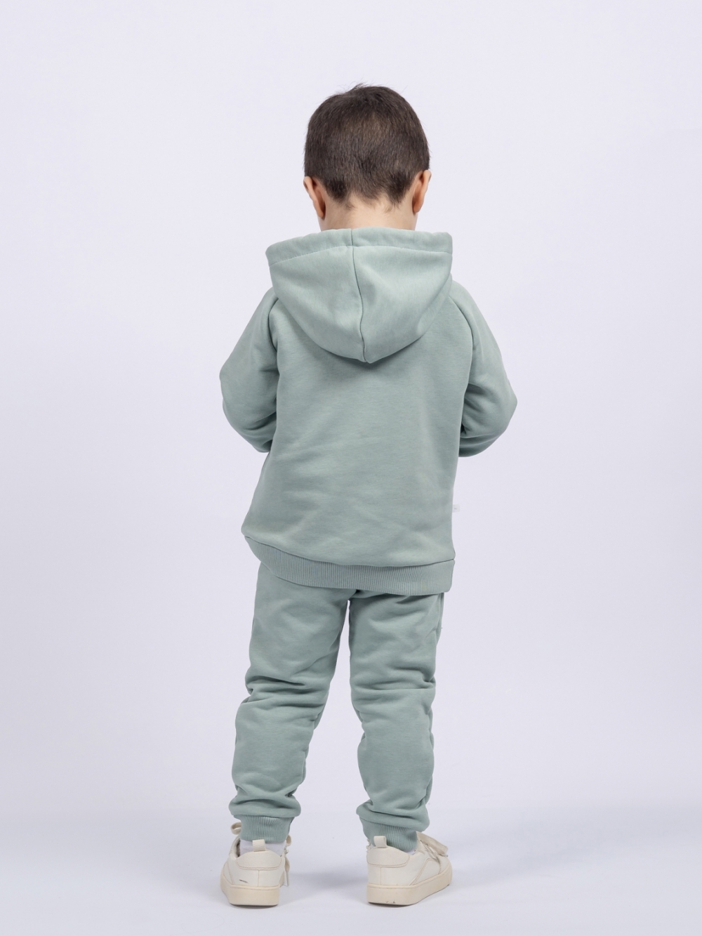 311-ОЛ. Свитшот с капюшоном + Штаны, хлопок 65%, 35% ПЭ, 3-х нитка ( без начеса) олива 80,86,92