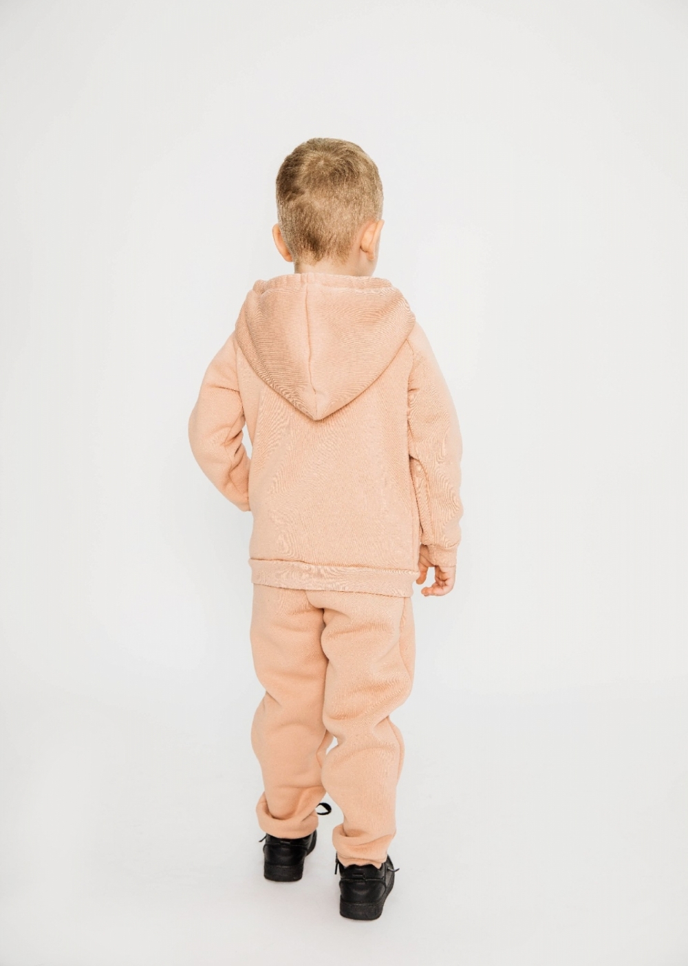 319-К. Костюм детский  на молнии, капучино, хлопок 65%, 35% ПЭ, 3-х нитка (начес) 98,104,110,116