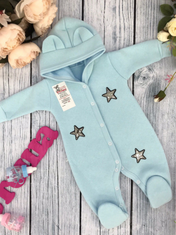 Купить оптом 218. Комбинезон ясельный, хлопок 65%, 35% ПЭ, футер с начёсом 62.68,74 в Котласе