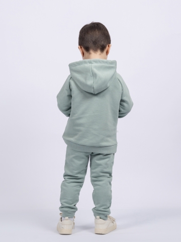 311-ОЛ. Свитшот с капюшоном + Штаны, хлопок 65%, 35% ПЭ, 3-х нитка ( без начеса) олива 80,86,92